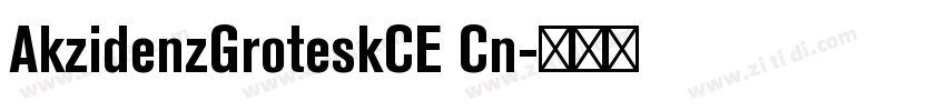 AkzidenzGroteskCE Cn字体转换